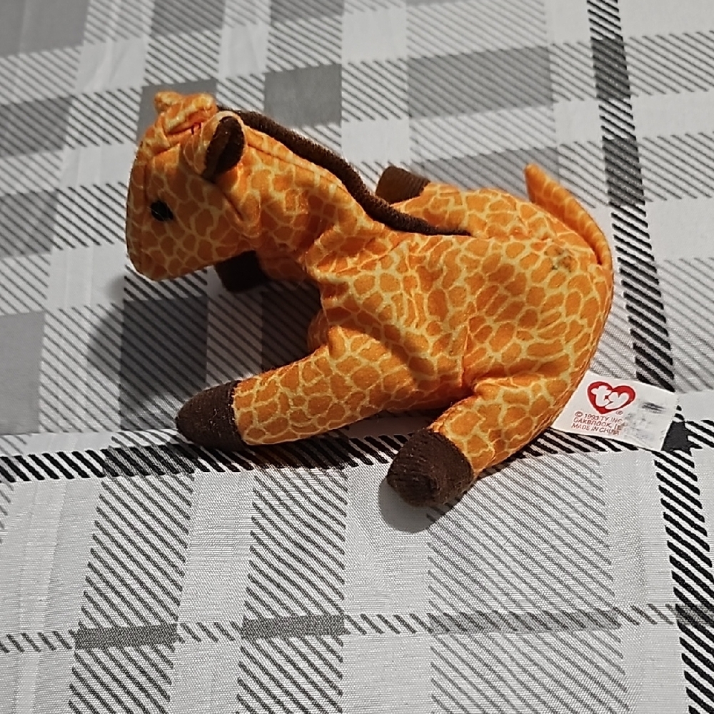 Ty Beanie Baby Giraffe Plush Toy